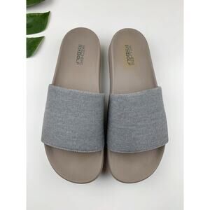 Skechers Go Golf 19th Hole Slides Gray Canvas Slip On Shoes Sandals Men's 11